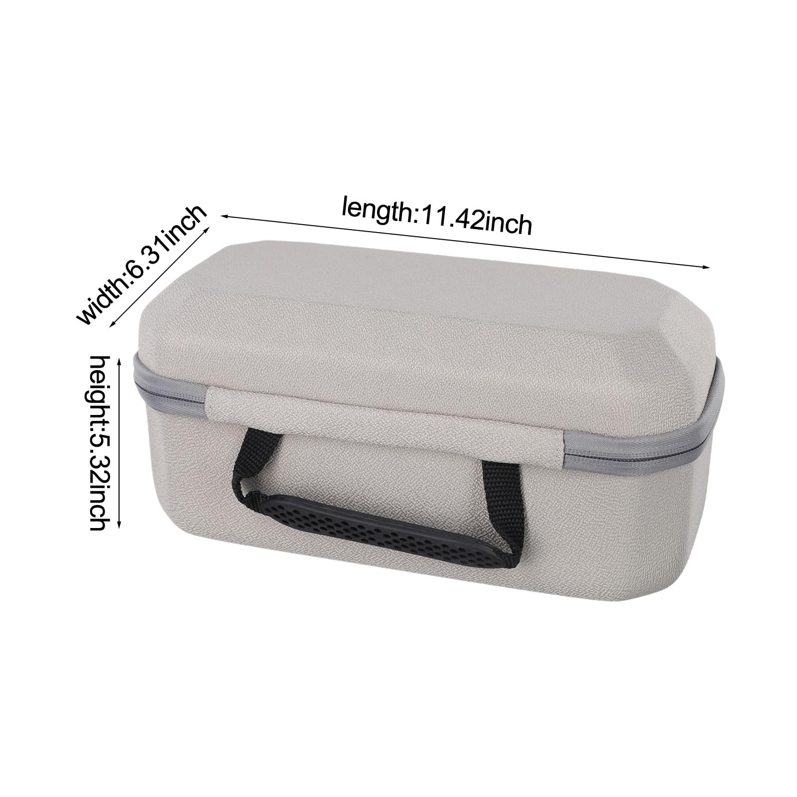 Lecreatekit EVA - Funda rígida de viaje para proyectores Magcubic HY300 y HY320, bolsa de almacenamiento a prueba de golpes con diseño compacto, caja protectora gris