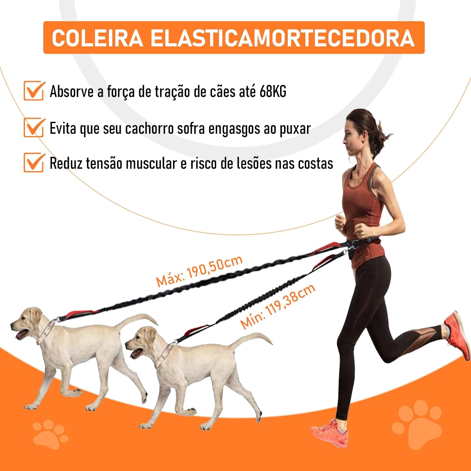 Guia Retrátil Dupla Refletiva para Cães, Guia para Cachorros, Cinto Ajustável, Adequado para Correr com Cães e Atividades ao ar Livre (Roxo) Guia Retrátil Dupla Refletiva para Cães, Guia para Cachorros, Cinto Ajustável, Adequado para Correr com Cães e Atividades ao ar Livre (Roxo)