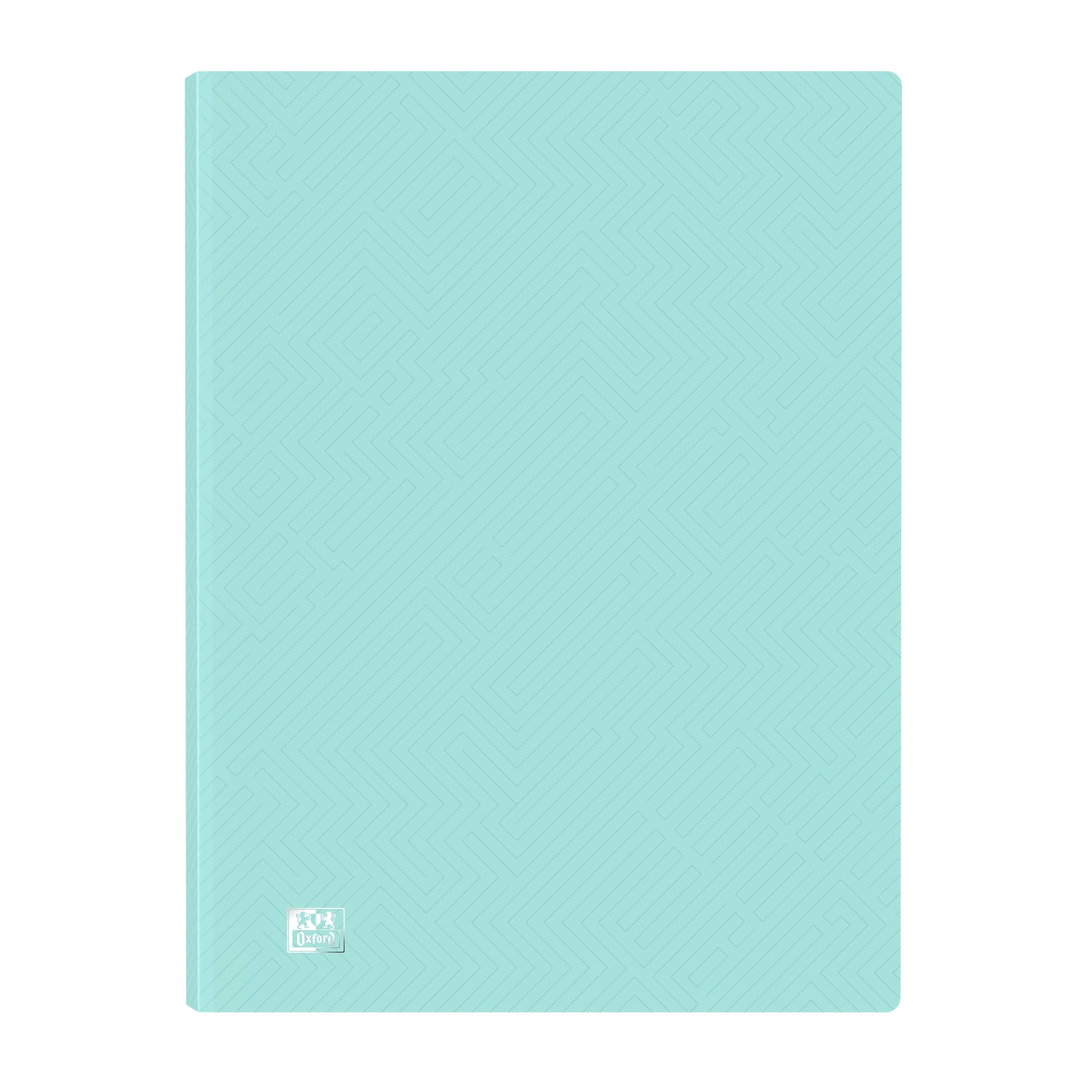 Oxford Urban A4 Plastic Folder with 40 Transparent Pockets, Pastel Blue