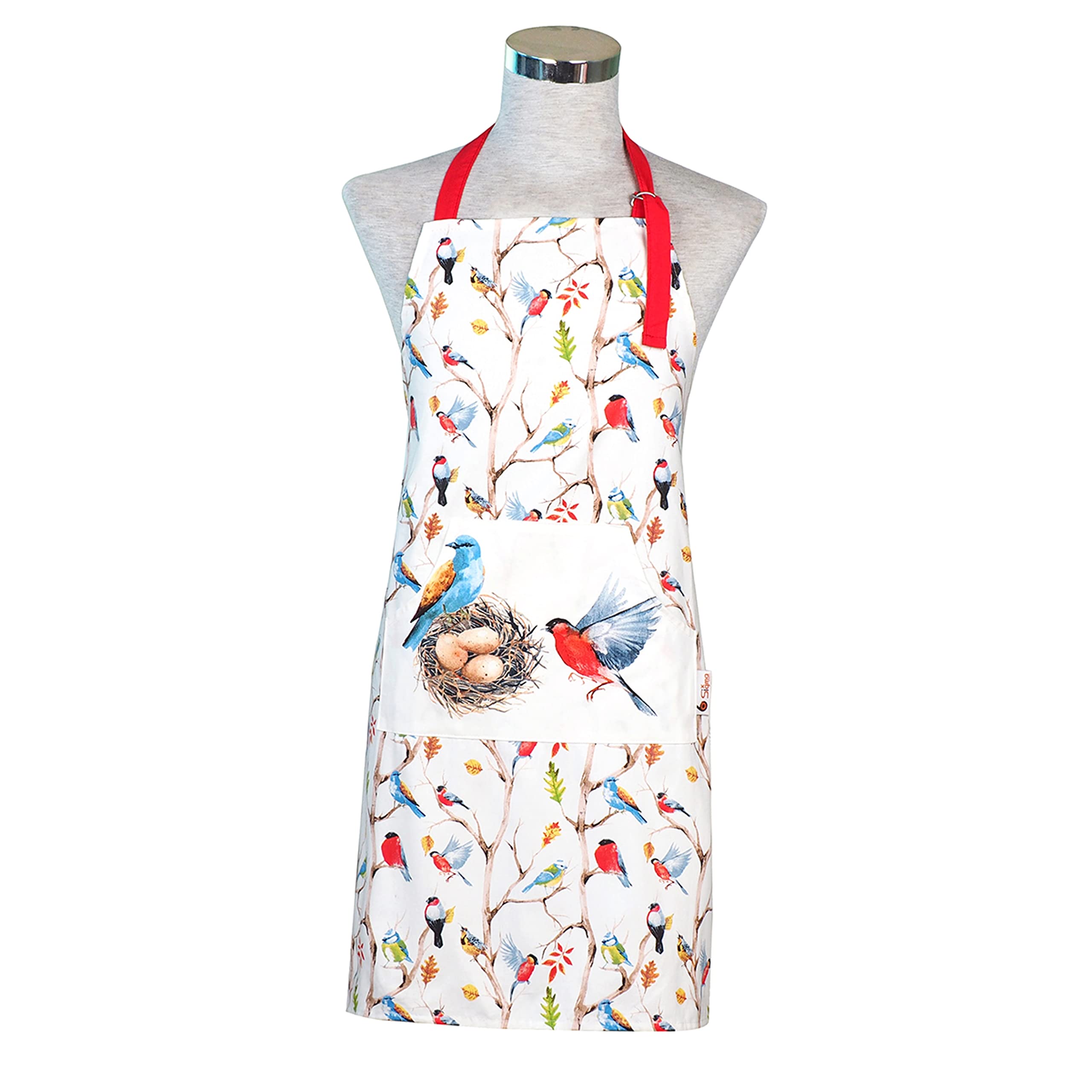 SiXsigma Sports Cooking Chefs Apron With Double Oven Gloves, Quick Dry Kitchen Cotton Aprons for Cooking Baking & BBQ Grill - Image 2