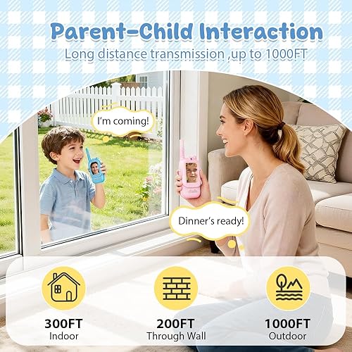 Miniatura 6 de Walkie Talkies de video, 2026 nuevo Walkie Talkie con pantalla, Walkies Talkies de intercomunicación de video recargable, radio de 2 vías de largo