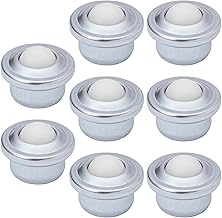8 Pieces Furniture Ball Casters Ball Wheels Transfer Balls Swivel Casters Nylon Balls Transfer Bearing (16mm Height)