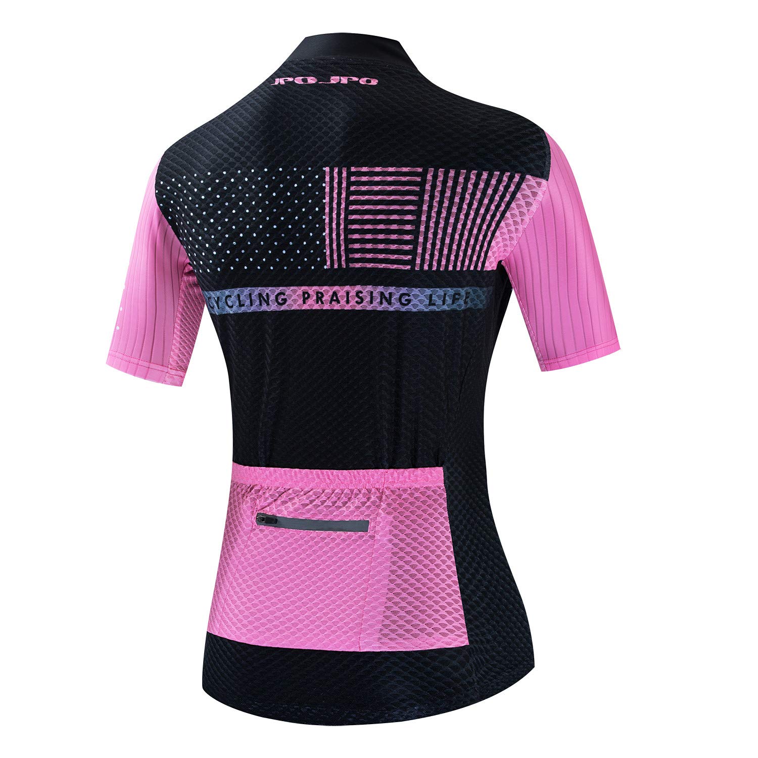 Women's Cycling Jersey Short Sleeve Bike Shirts Back Pocket Reflective