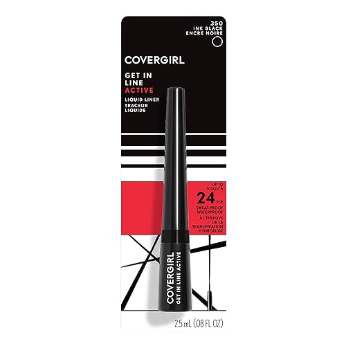 Miniatura 2 de COVERGIRL Get In Line - Delineador de ojos activo, color negro tinta, 0.36 onzas