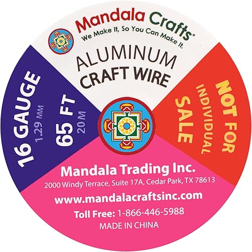 Miniatura 22 de Mandala Crafts - Alambre de aluminio anodizado de calibre 22 para hacer joyas - 121.92 m de alambre flexible de color en tonos pastel - Flexible