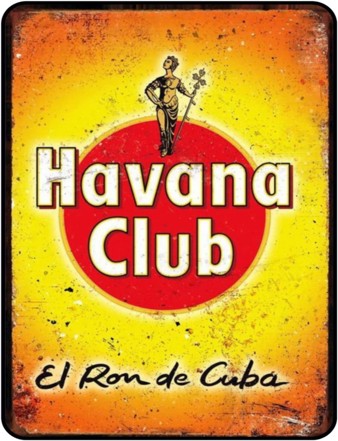 Tin Sign Pink Vintage Retro Man Cave Bar Pub Shed Novelty Gift Aluminium Metal Tin Wall Décor Sign - Havana Club El Ron De Cuba Rum Inspired Alcohol Drink