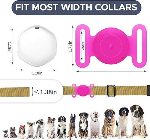 Miniatura 5 de Rastreador GPS para perros, mini rastreador GPS para mascotas con cubierta de silicona, IPX8 impermeable rastreador GPS para niños, sin tarifa