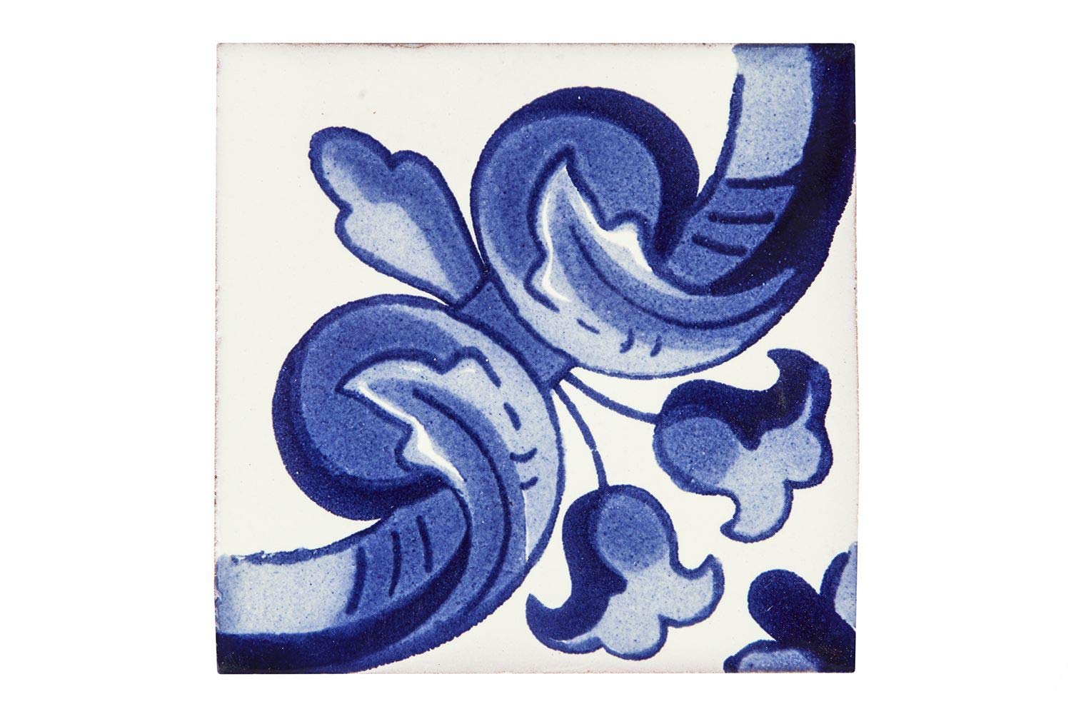 Cerames azulejos de mosaico Talavera Mariposa - 30 azulejos decorativos de cerámica mexicana para baño, ducha, escaleras, pared posterior de la cocina | azulejos de mexicanos 10,5x10,5 cm