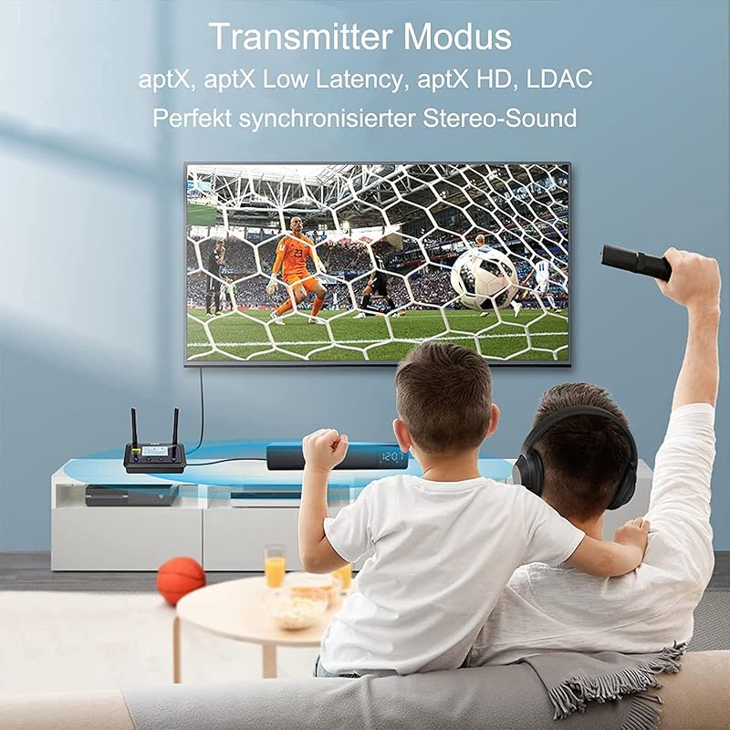 1Mii B03Pro+ Bluetooth 5.3 adó-vevő OLED kijelzővel, LDAC aptX HD, optikai RCA AUX csatlakozás