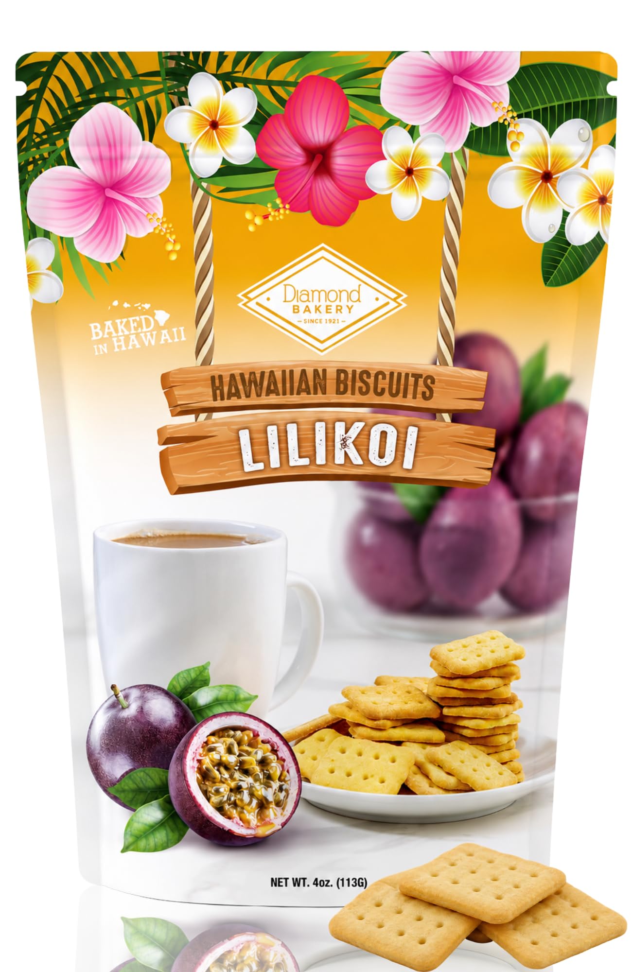 菓子 hayatoumamio Amazon.com: Diamond Bakery Hawaiian Lilikoi Biscuits, 4oz Bags