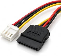 F54S 4 Pin to SATA 15 Pin Female Floppy Drive Power Cable Adapter Approx. 18cm