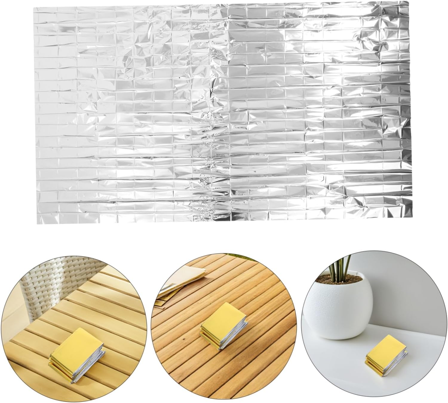 UPKOCH 2pcs Greenhouse Reflective Covering Film: Sheets for Plants Growth - Heat Insulation Blanket for Outdoor Camping