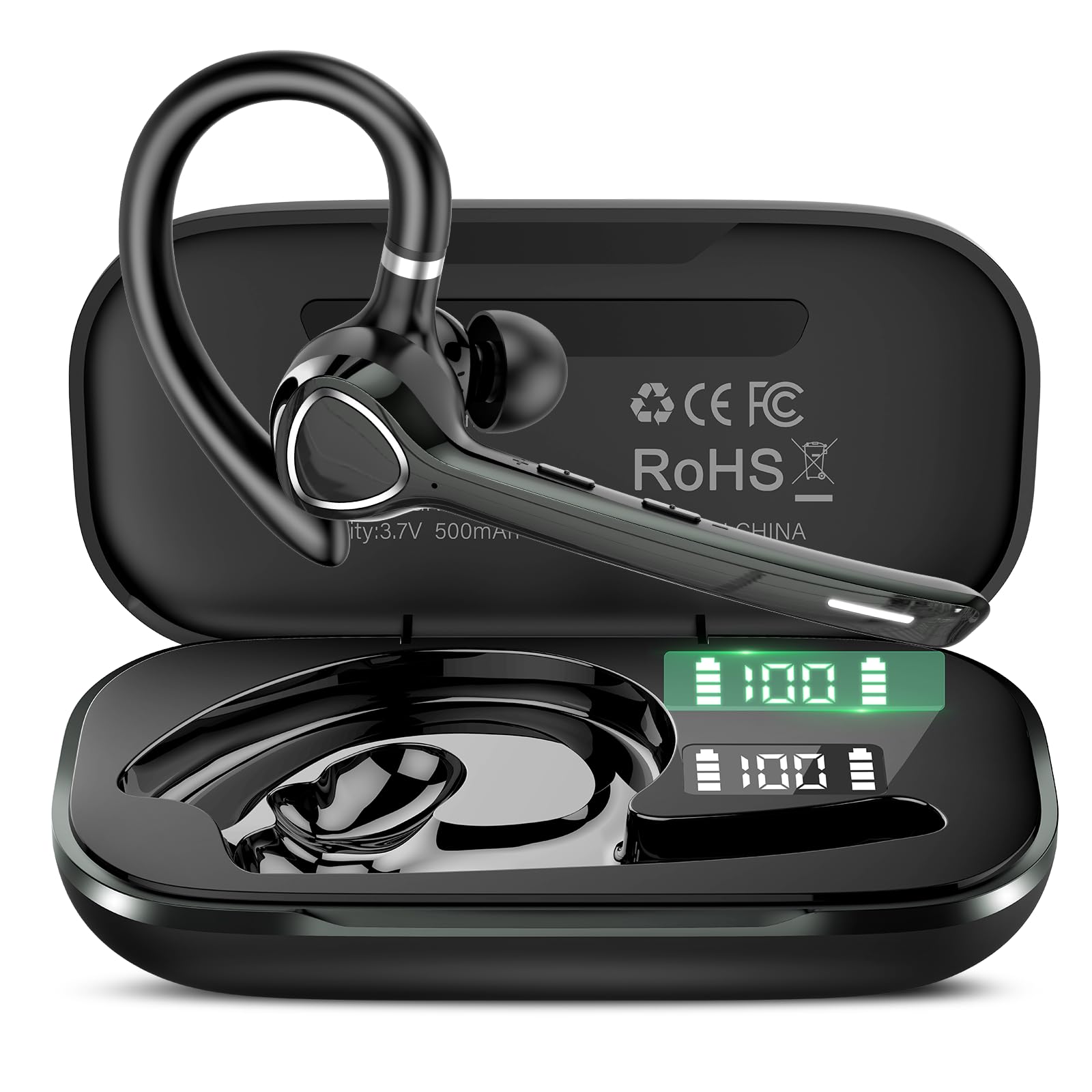 Cuffie Bluetooth V5.3 Con Dual Mic E Riduzione Rumore CVC8.0 – 25 Ore Di Conversazione Per IOS E Android