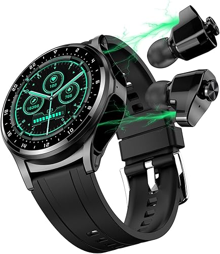 Reloj inteligente con auriculares, reloj Bluetooth con auriculares, relojes inteligentes para hombre, material metálico, cuerpo ultrafino, efectos