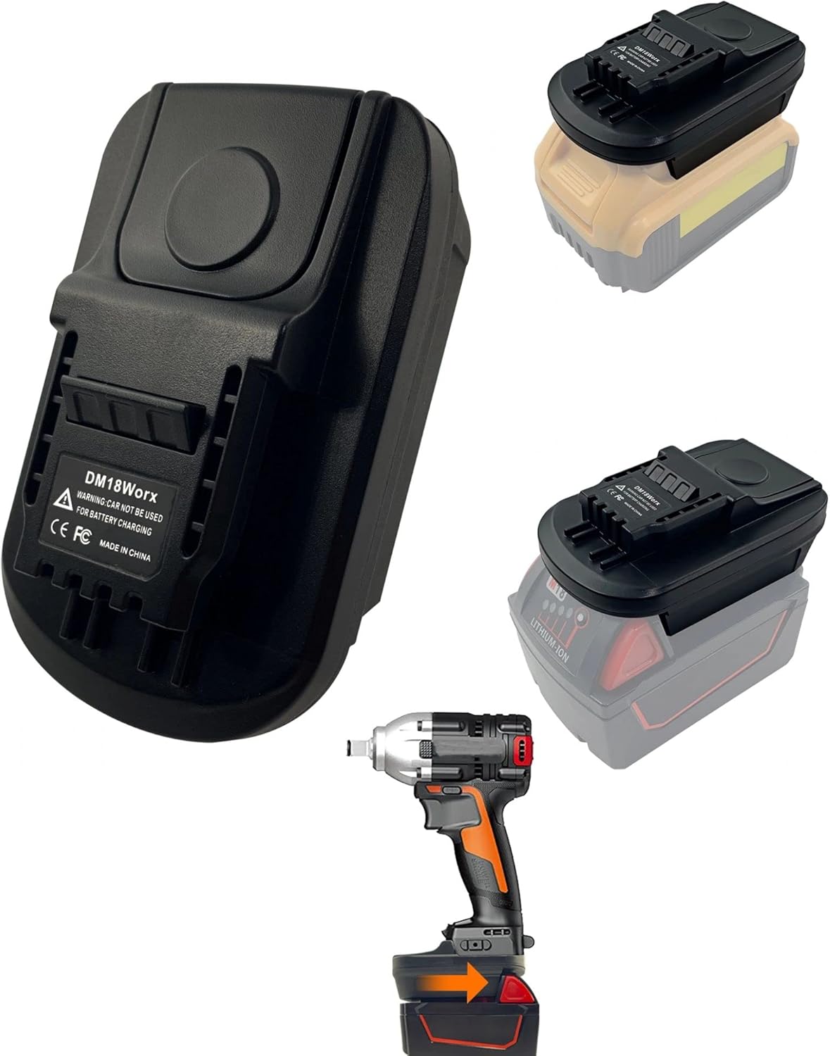for Dewalt for Milwaukee for Worx Battery Adapter,for Dewalt 20V for