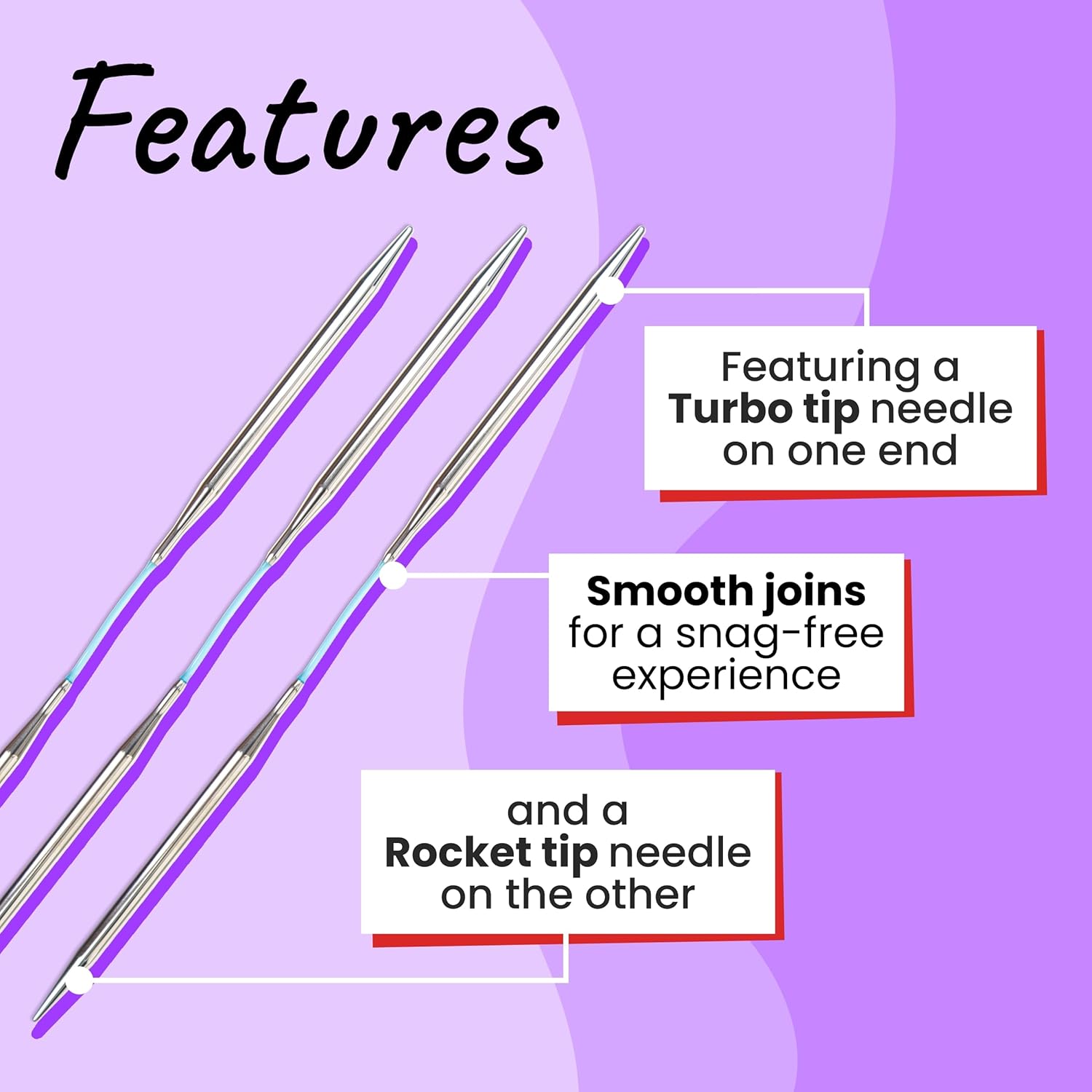 skacel by addi Flexiflips Basic Double Pointed Knitting Needles, 8 Inch (20 cm) Plated Brass Tips with Flexible Nylon Cord, 3.75 mm (US Size 5)