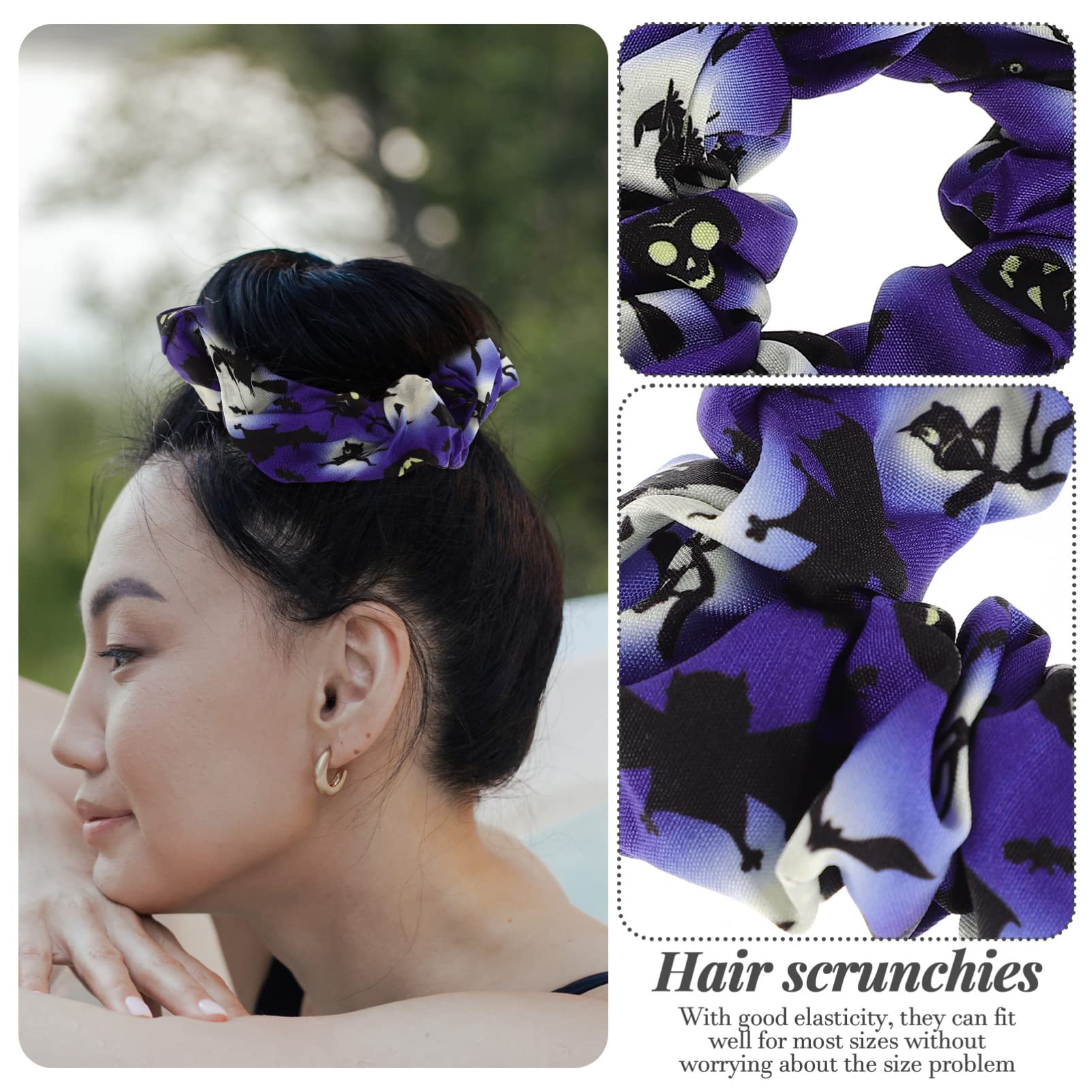 FOMIYES 36stücke Halloween Haargummis Für Elastische Scrunchies Für Partys Und Sport Bunte Haarbänder Für Dickes Und Lockiges Haar