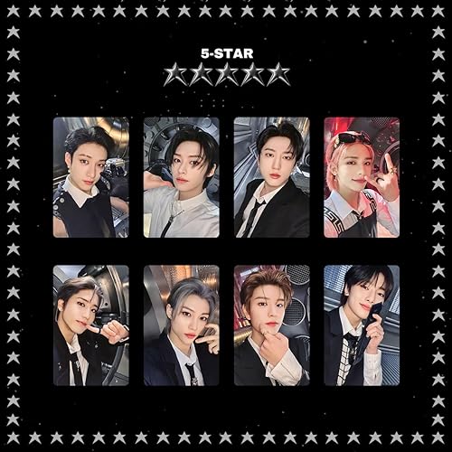 Miniatura 2 de Kpop Stray Kids Photocards SKZ - Tarjetas LOMO de 5 estrellas, postal de doble cara Seungmin Hyunjin Felix Selfie para fanáticos de la colección de