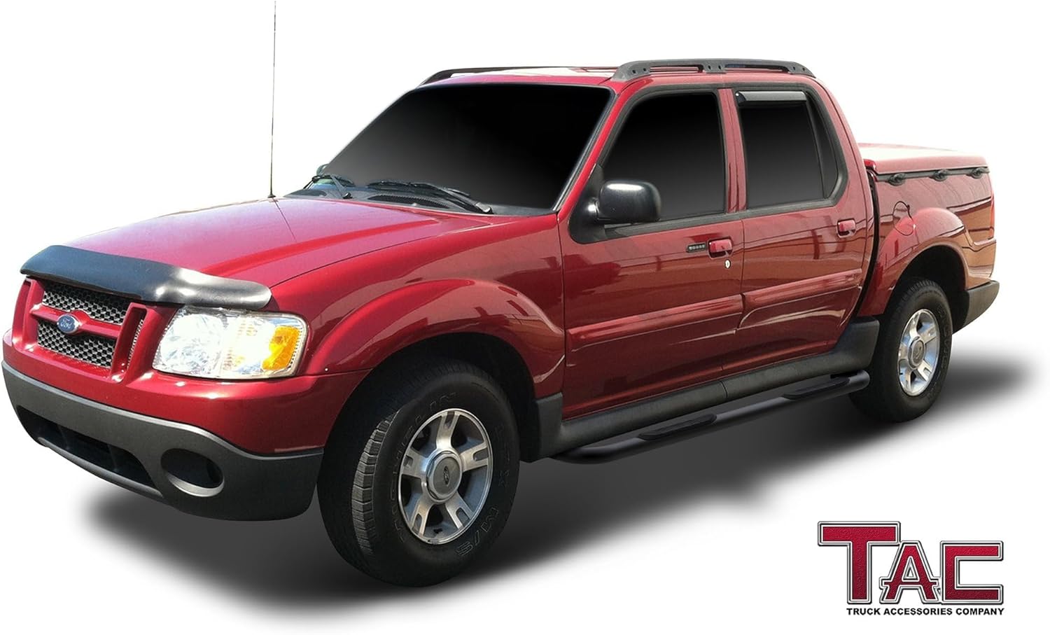 TAC Side Steps Fit 2001-2006 Ford Explorer Sport Track 3 inches Black Side Bars Nerf Bars Step Rails Running Boards Off Road Automotive Exterior Accessories (2 Pieces Running Boards)