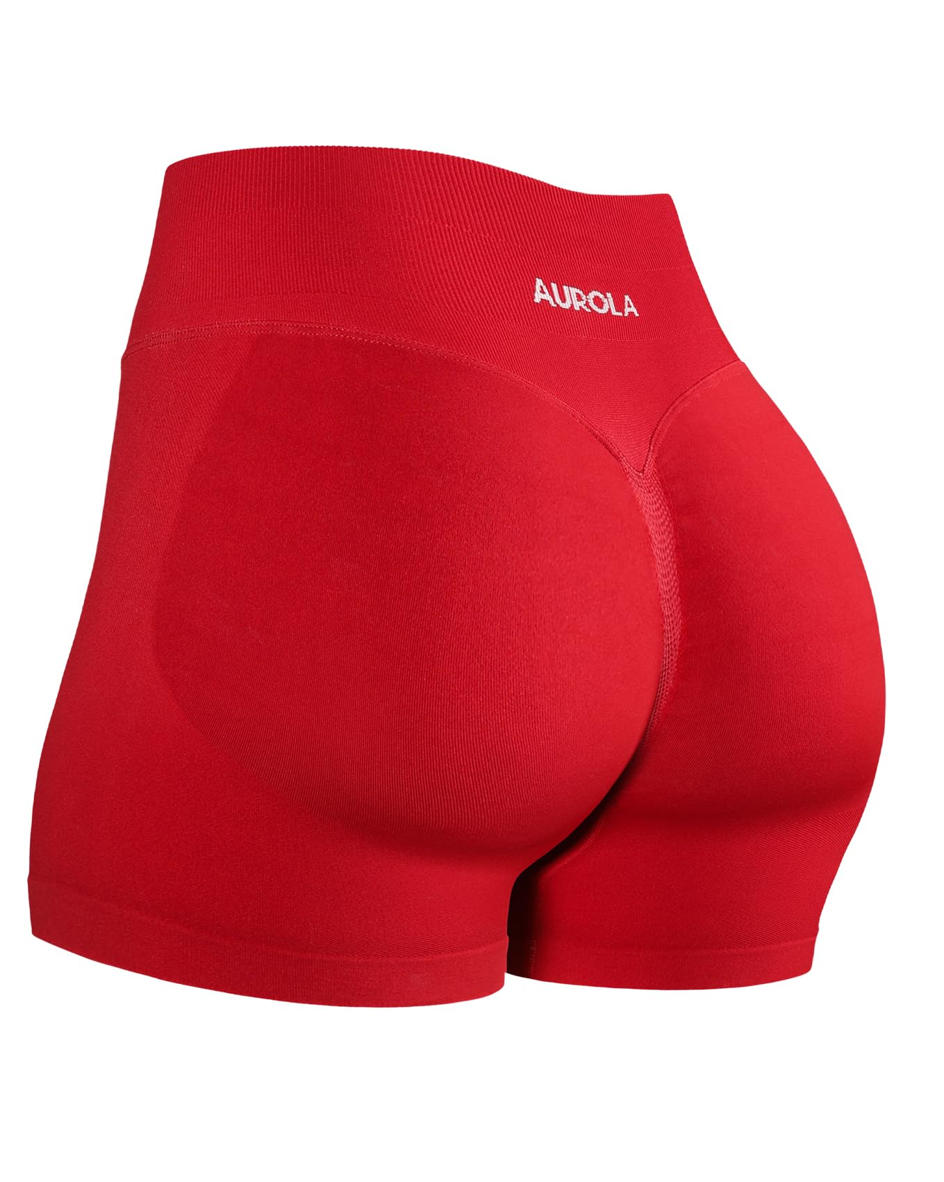 AUROLA Influence Workout Shorts for Women,2.5 3.5 4.5 5.5 6.5 No Roll Up Squat Proof Scrunch Seamless Compression Gym Short