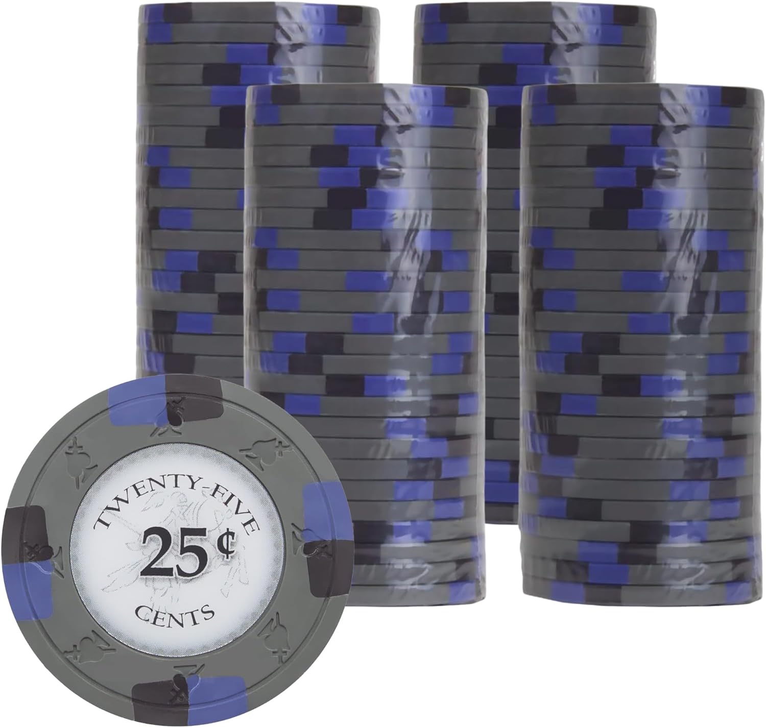 Poker Knights 13.5-gram Poker Chips (100-pack) - Casino Inspired Clay Composite
