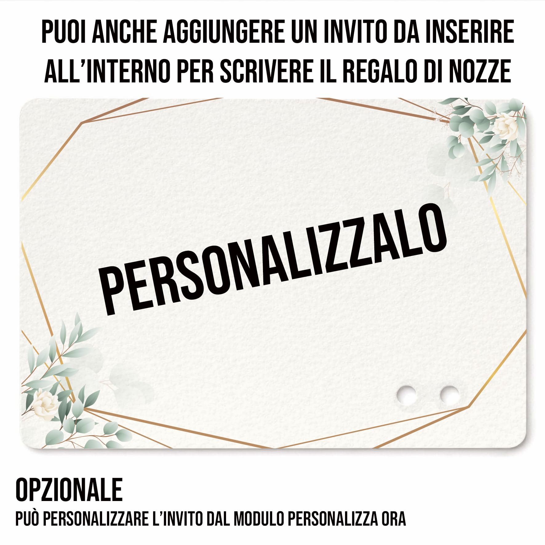 PV Grafik® 15 Partecipazioni Matrimonio Personalizzate, Inviti Matrimonio a Busta, Invito Partecipazione Nozze, Sposi, 15x28 cm Nastrino inclusa, Personalizza invito e scegli la quantità. (M40)