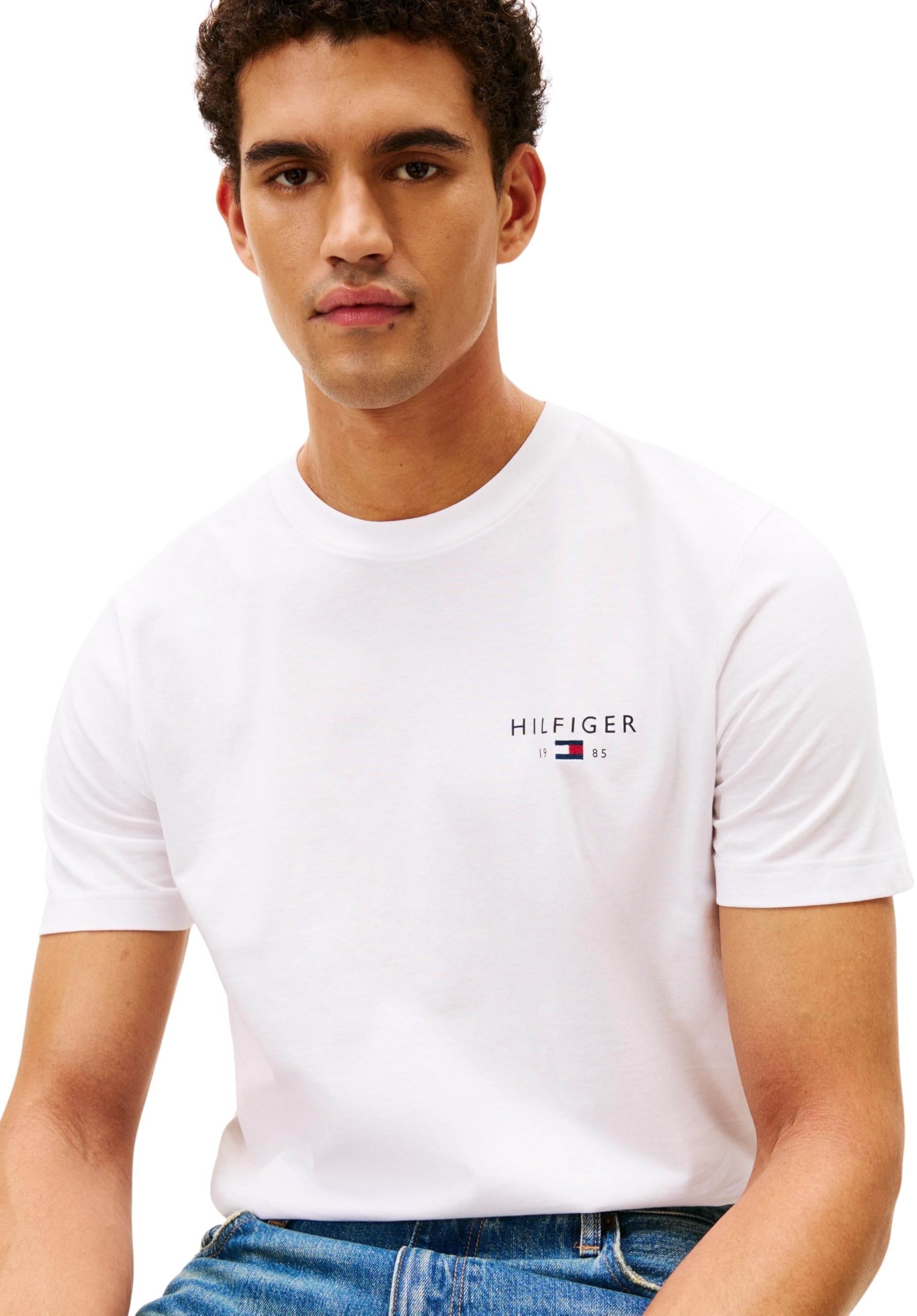 Tommy Hilfiger Maglietta S/S Unisex-Adulto