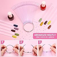 Vista 8 de SUBAY Taladro de uñas eléctrico profesional para el cuidado de las uñas con 200 piezas de palos de muestra de uñas