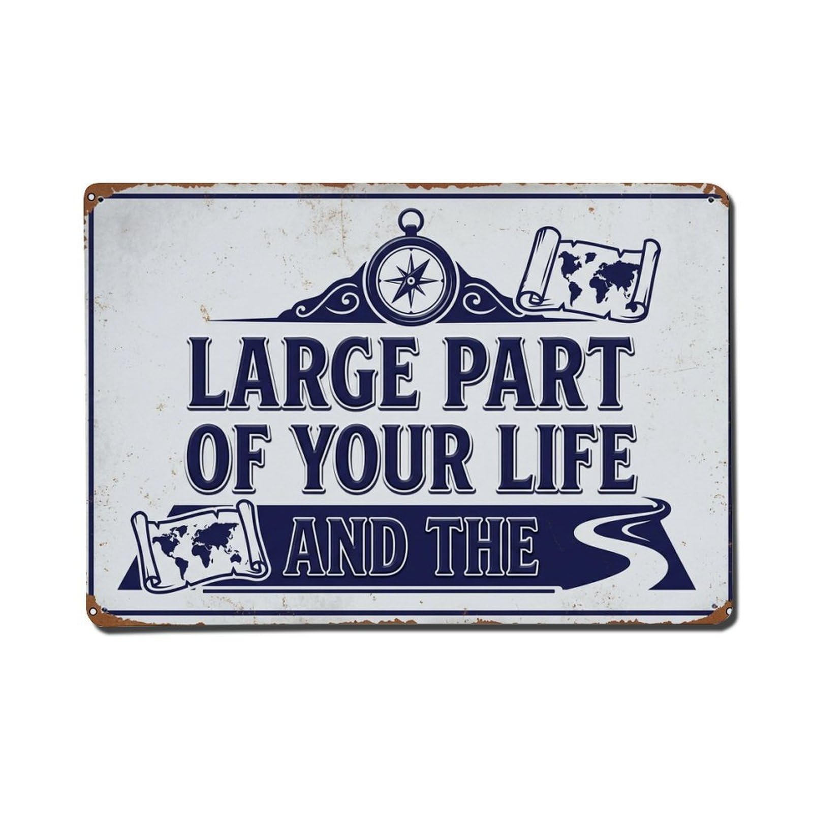 Life Needs Purpose Wisdom Retro Motivational Slogans 2 Metal Tin Sign Plaque Wall Decor for Cafe, Club Bar, Office, Home Garden Metal Poster 8x12Inch