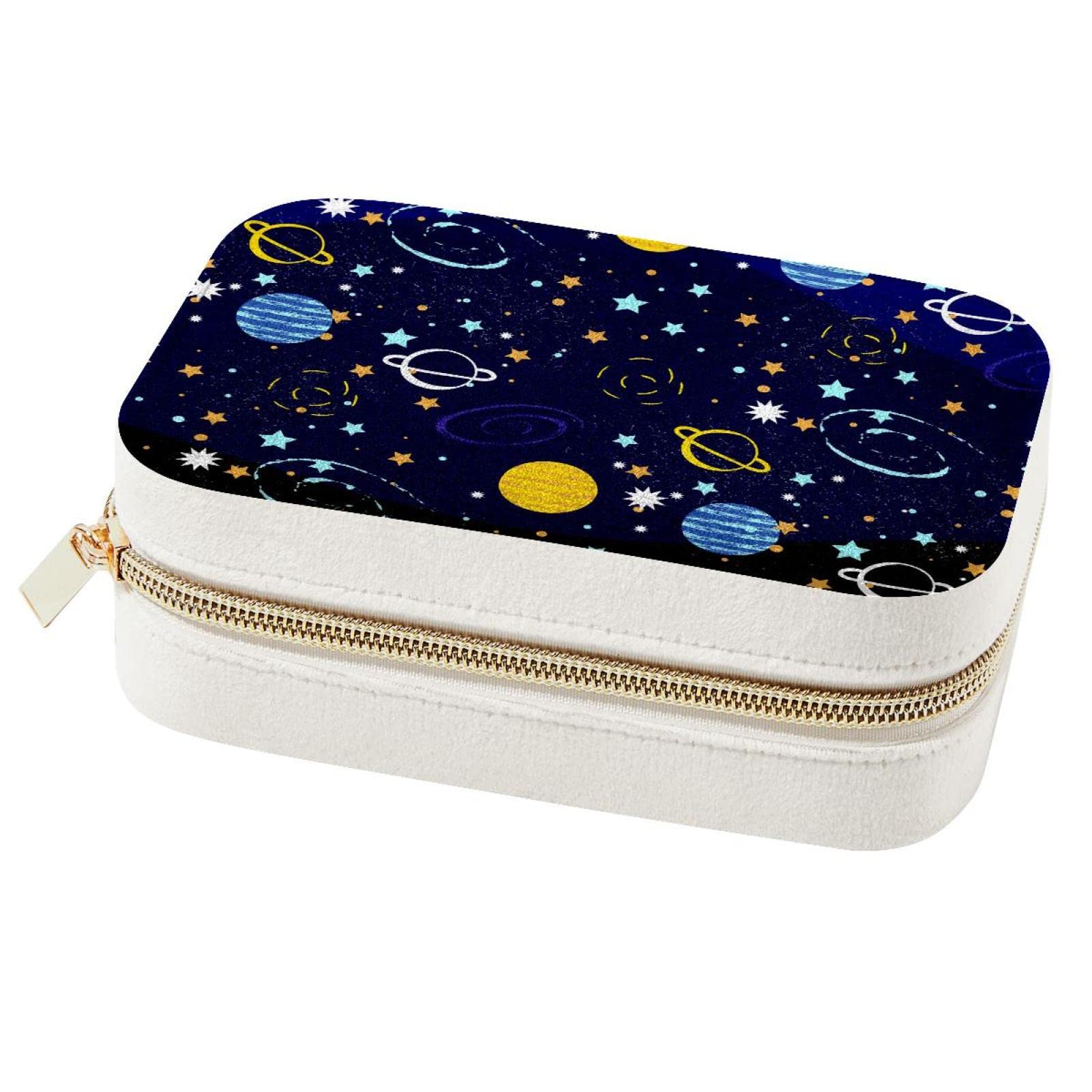Boîte à bijoux Galaxy portable de voyage pour bagues et boucles d'oreilles