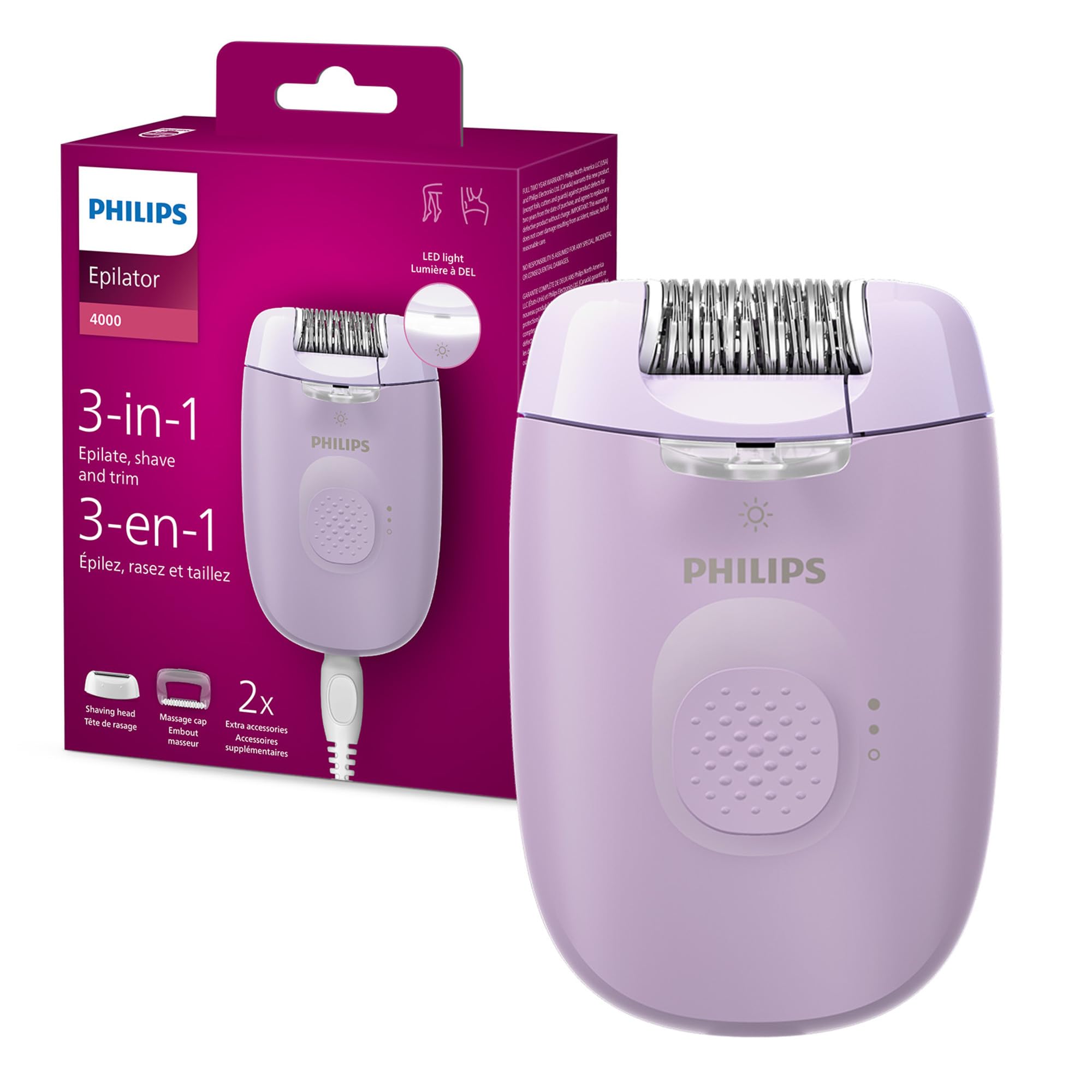 Philips Epilator Series 4000 sold price at auction in Canada