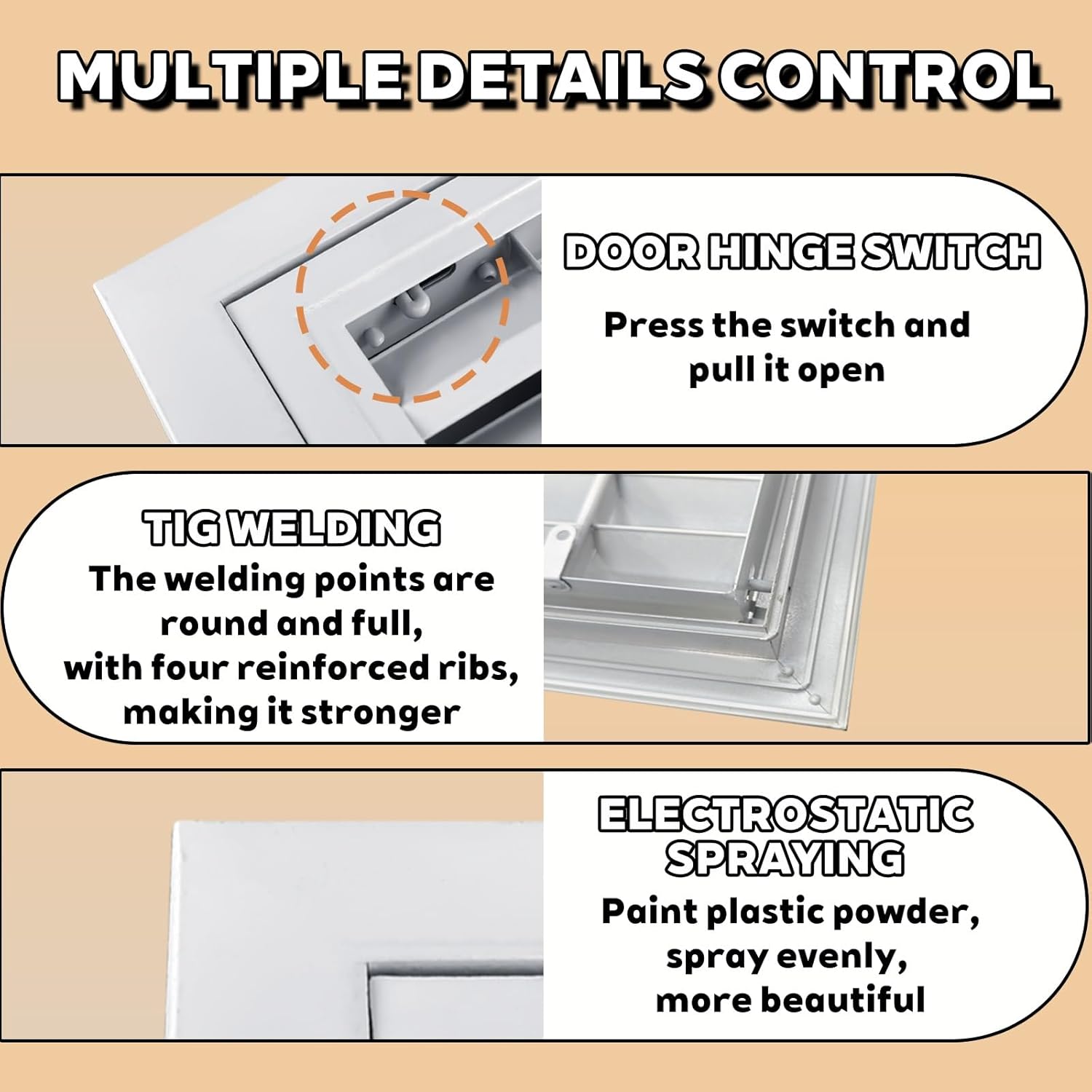 Access Panel for Drywall Shutter with Vent,Ceiling Wall Access Panel with Dustproof Mesh,Aluminum Plumbing Door Cover for Home Plumbing,Kitchen,Offices Hatch Vent Systems