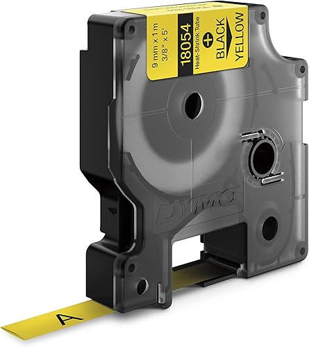 Vista 21 de DYMO Tubos termorretráctiles industriales para DYMO Industrial RhinoPro Label Makers, negro sobre amarillo, 1/4 pulgadas (18052)