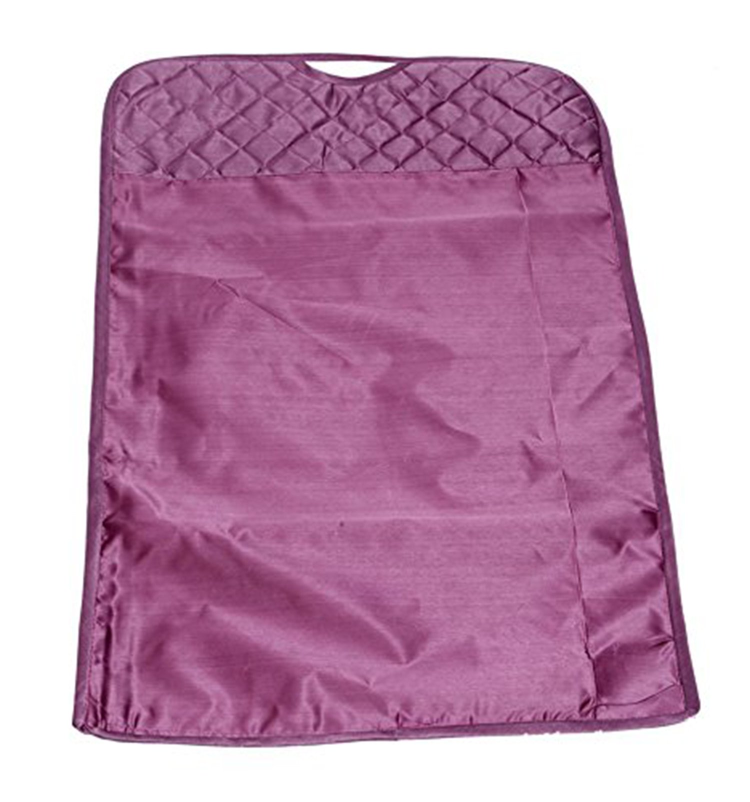 atorakushon® Satin Hanging Saree Cover Garments Wedding Wardrobe Organizer Purple (Pack of 3 Purple) 3