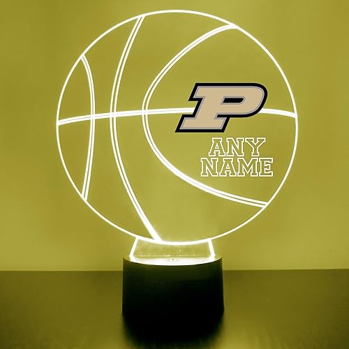 Miniatura 14 de Letrero LED personalizado de baloncesto de los Wolverines de la Universidad de Michigan, lámpara de luz nocturna con control remoto y nombre o