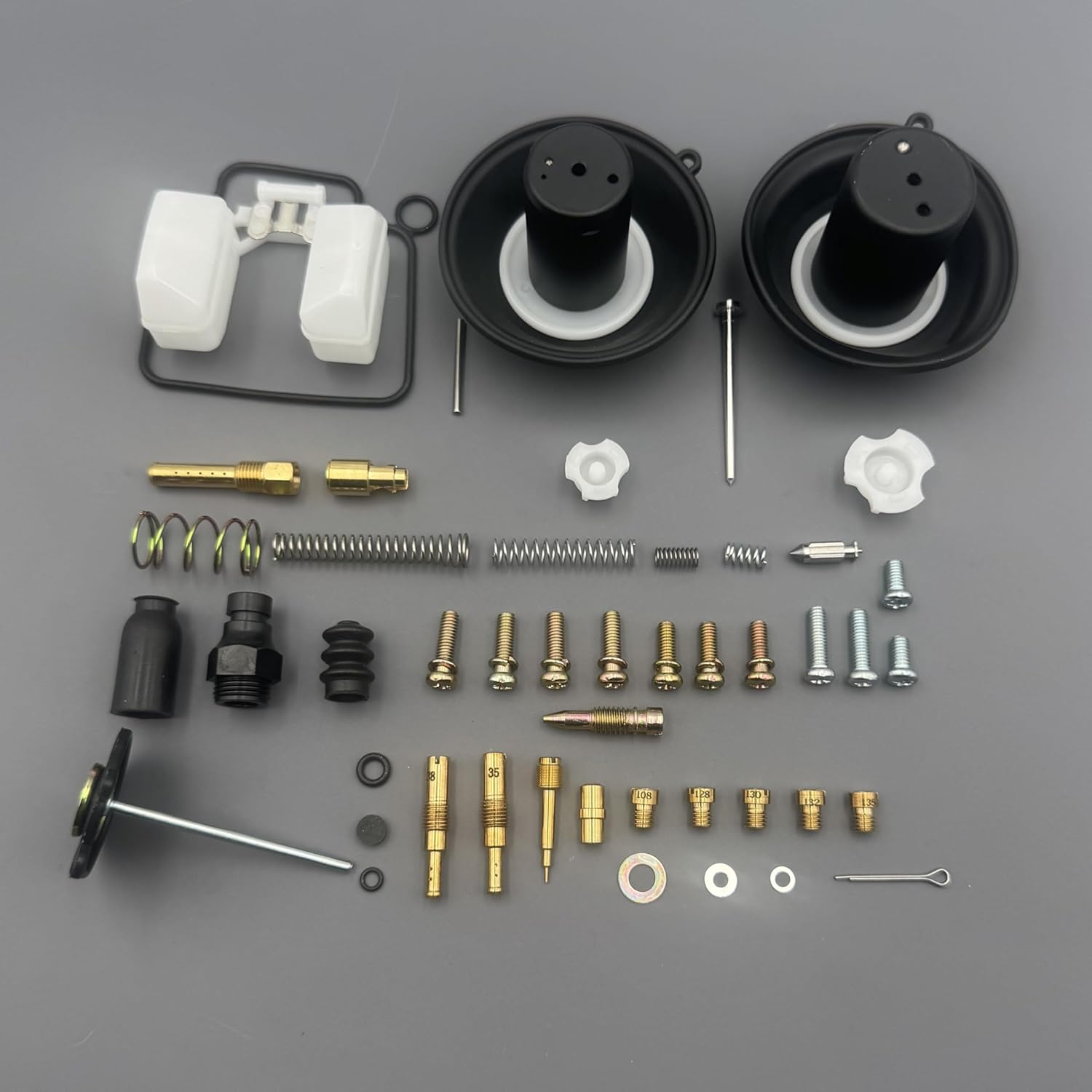 Carburetor Rebuild Kit for Honda Rebel 250 CMX250 CA250 1985-2016 Motorcycle Carb Repair Kit Fit for Honda CMX250C Carburetor with Main Jet #108#128#130#132#135 Slow Jet #35#38