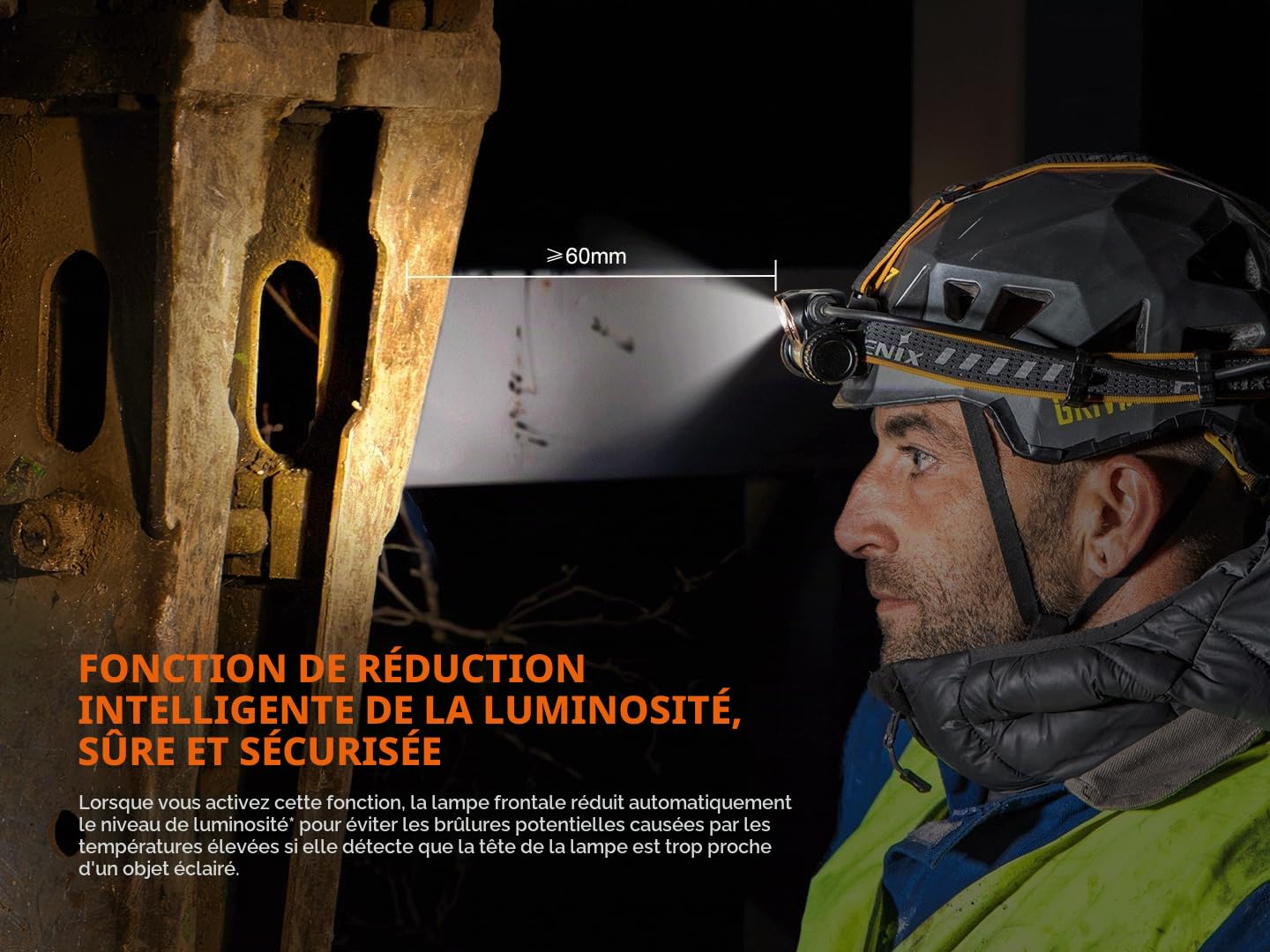 FENIX - HM75R - Lampe frontale rechargeable - 1600 LUMENS