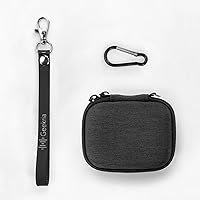 Vista 5 de Geekria Shield Earbuds Case Compatible with Echo Buds 2023 Wireless Earbud, Replacement Hard Shell Travel Carrying Bag with Cable Storage (Dark Grey)