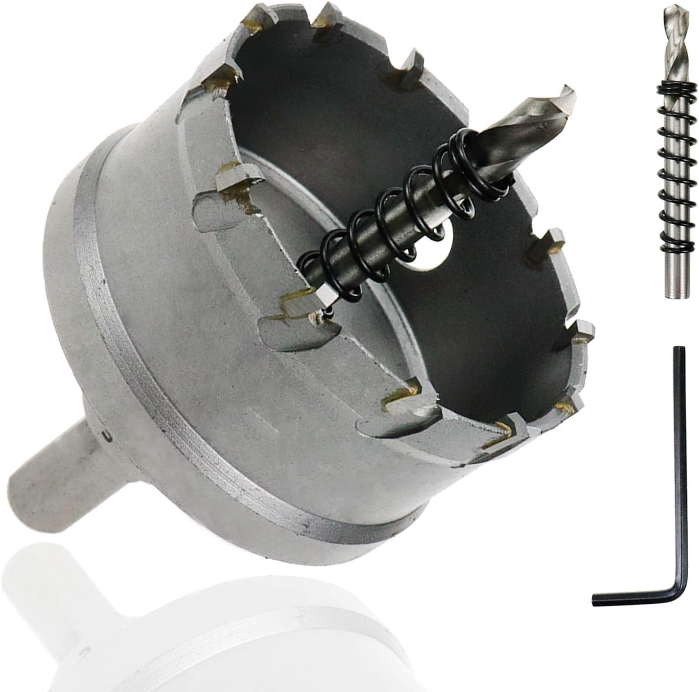 Hole Saw 2.5"/63mm Cutting Dia Carbide Hole Cutter for Stainless Steel Sheet and Metal