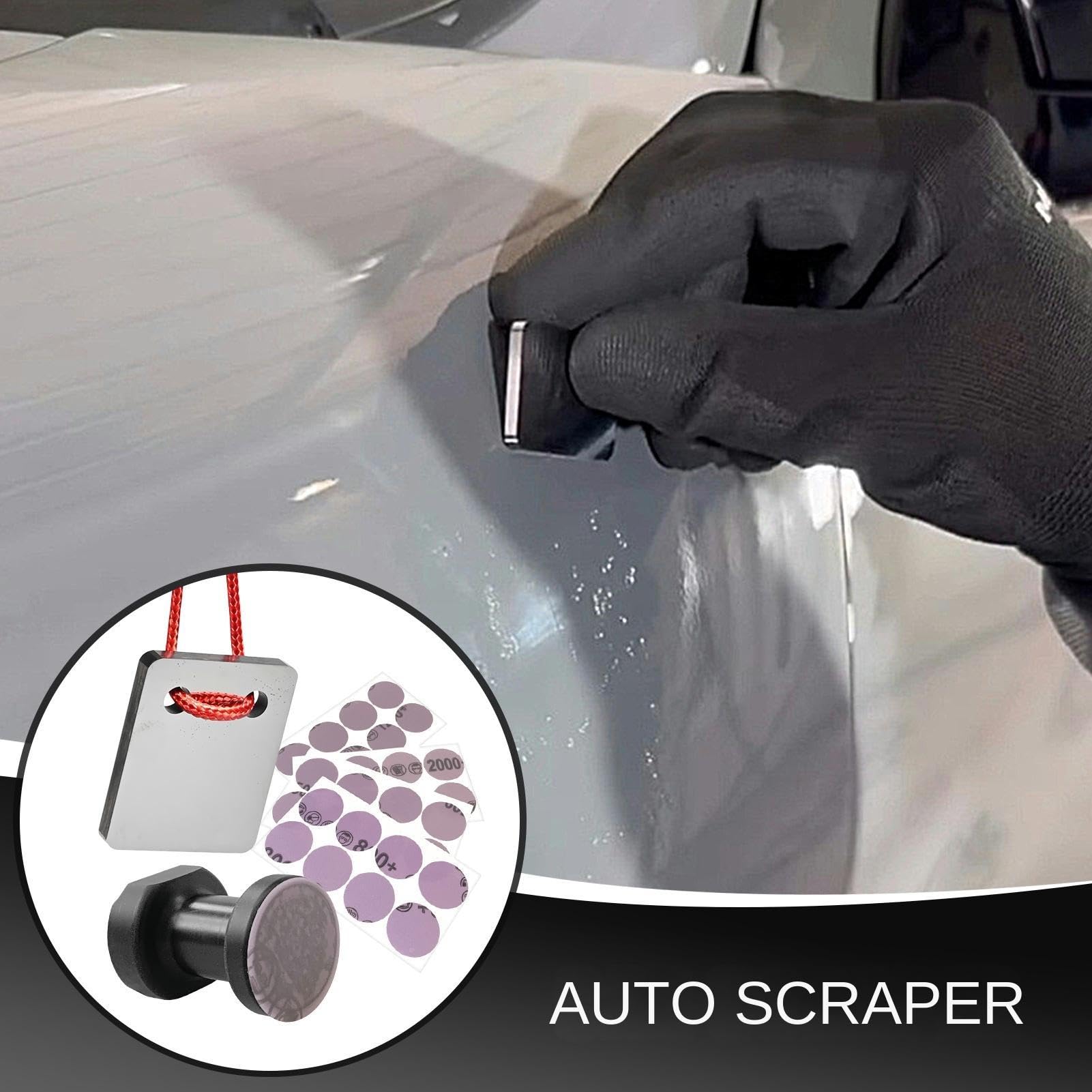 Raschietto Per Riparazione A Di Vernice Spray Per Auto Utensile Per | Utensile Levigatore per Verniciatura per Autovetture SUV Furgoni Hobbisti Meccanici Manutenzione Gar