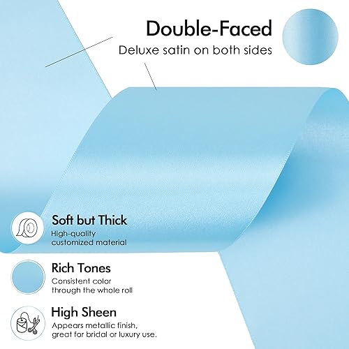 Vista 777 de MEEDEE Orange Satin Ribbon - 1.5 inch Double Faced Satin Ribbon, 50 Yards - Neon Tangerine - For Christmas, Thanksgiving, Halloween, Weddings