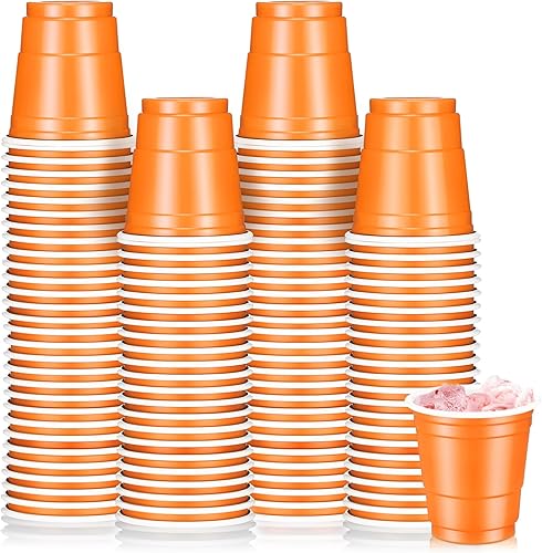 Vista 8 de Roshtia Paquete de 100 vasos de plástico de 2 onzas, mini vasos de chupito desechables de 2 onzas para fiesta de Pascua, boda, servicio de sabor