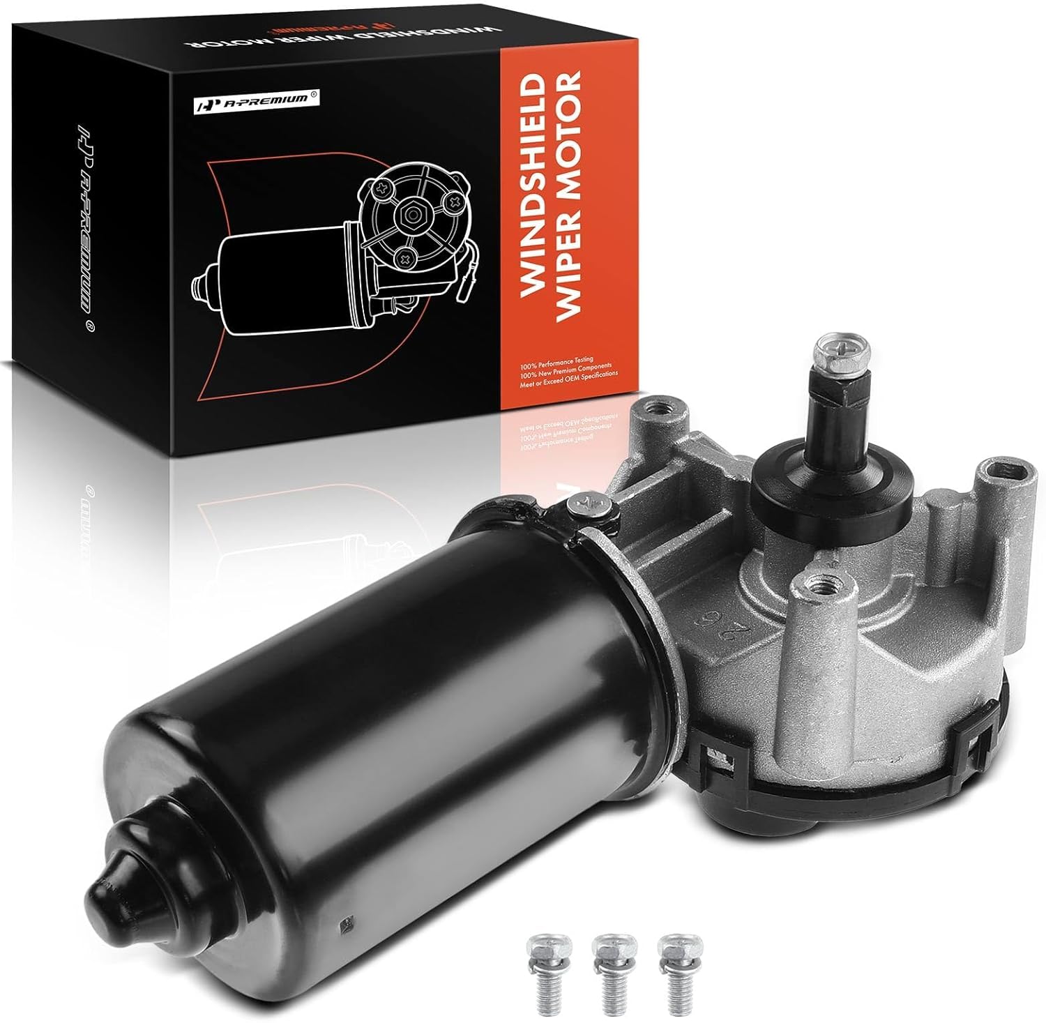 A-Premium Front Windshield Wiper Motor Compatible with Ford for Mustang 1999 2000 2001 2002 2003 2004, Convertible/Coupe, 5-Pin, Replace# XR3Z17508AB, XR8Z17508AB