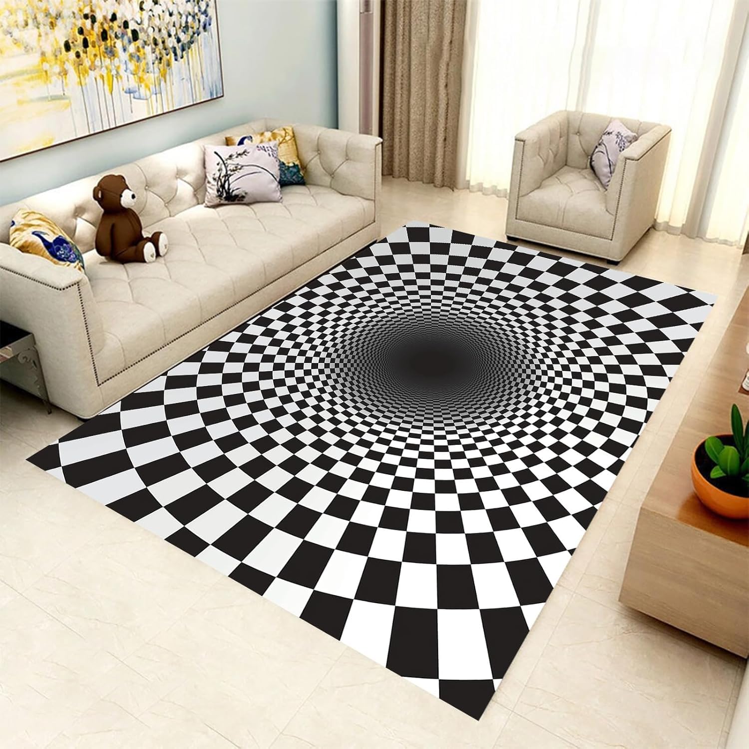 Tapis antidérapant pour éviter les glissades salon et chambre d'enfant