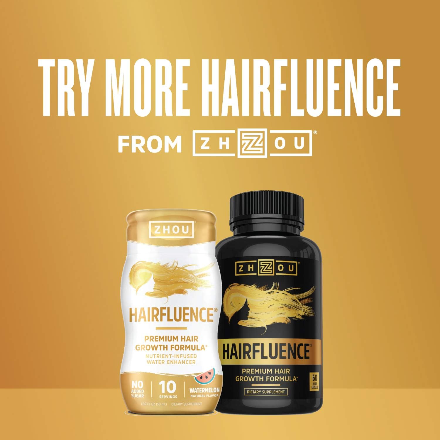 Zhou Hairfluence Tame & Shine Hair Oil for Frizz-Free Healthy Shine | Scientifically Formulated Hair Oil Serum & Detangler with Keratin, Biotin, Argan, Baobab, Marula, Castor Oils | 2 oz : Beauty & Personal Care