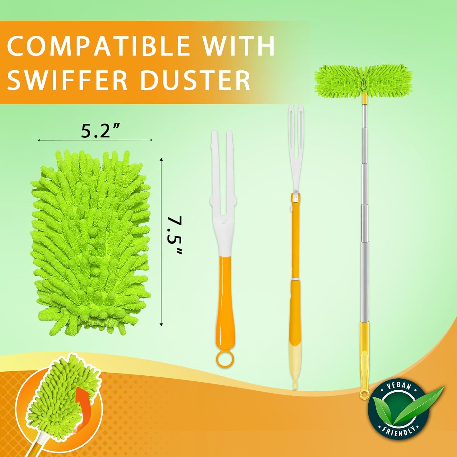 Reble Duster Refill patible with Swiffer Hand Duster - Microfiber