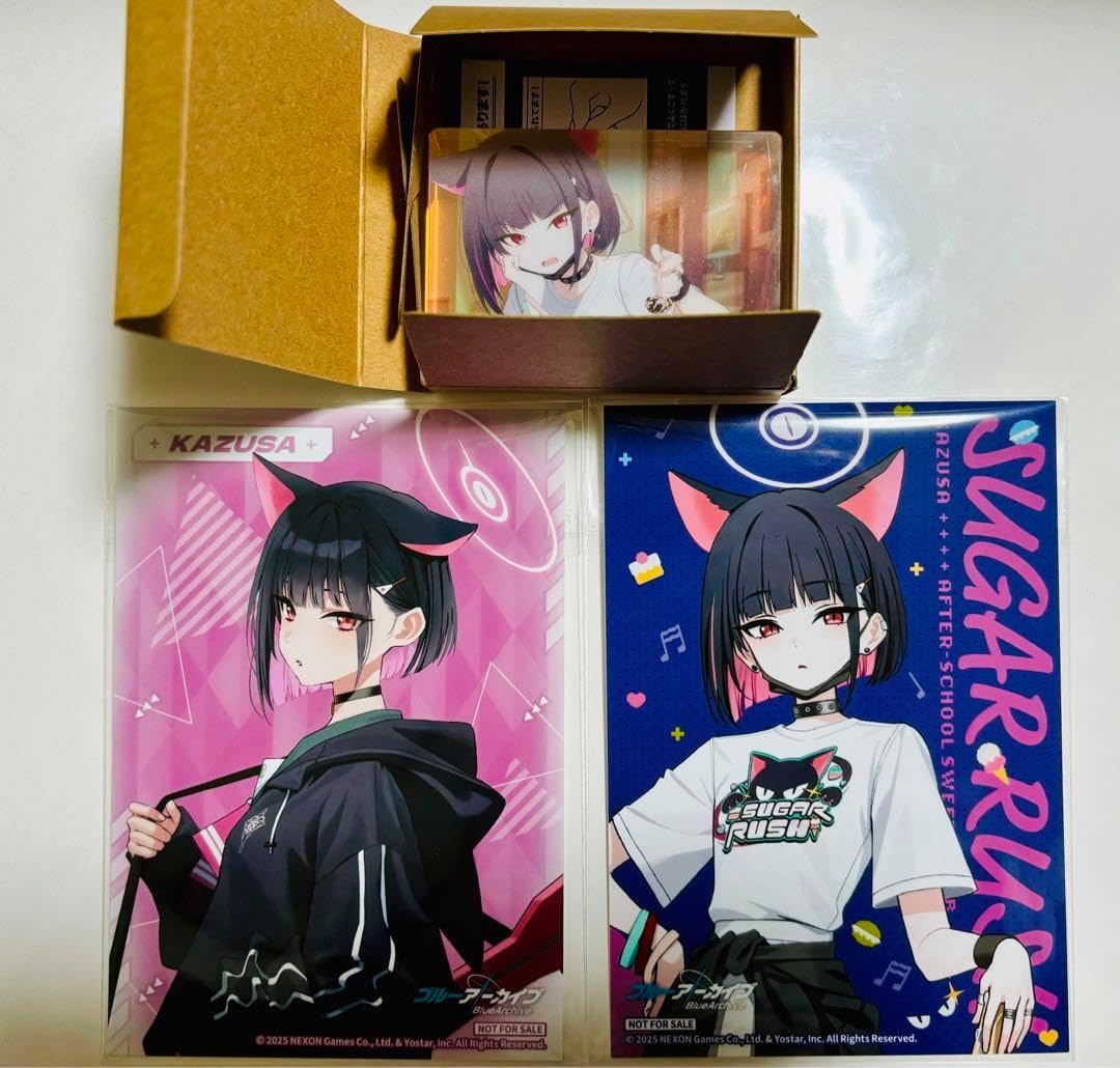 ブルアカ カズサ ノーブルアート ブロマイド2種 セット HAKPHCWX