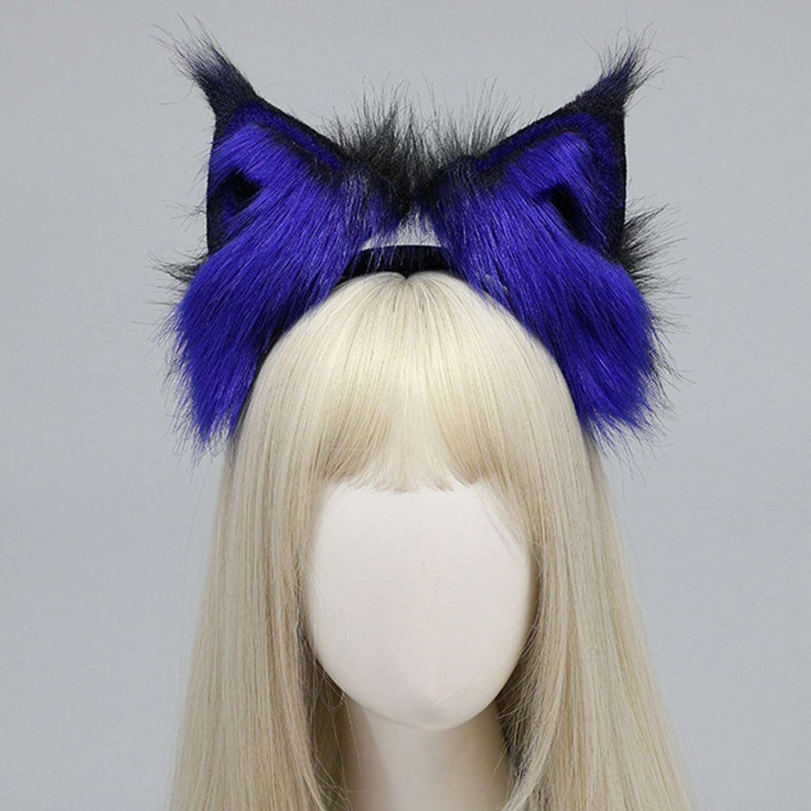 Serre-tête avec oreilles de chats - Bandeau d'oreille mobile - Serre-tête pour femme à thème féminin - Sous-cultures