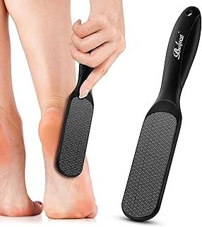 BALUCA Hard Skin Remover Nano Glass Foot File - Foot Callus Remover, Durable Foot Scrubber, Dead Skin Remover, Hygienic Pedicure Tool, Long Lasting Foot Buffer, Soft Smooth Feet, Black