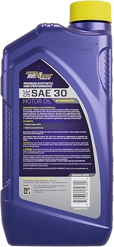 Miniatura 4 de Aceite de motor sintético de alto rendimiento Royal Purple API-Licensed SAE 5W-30. Garrafón de 1 galón.